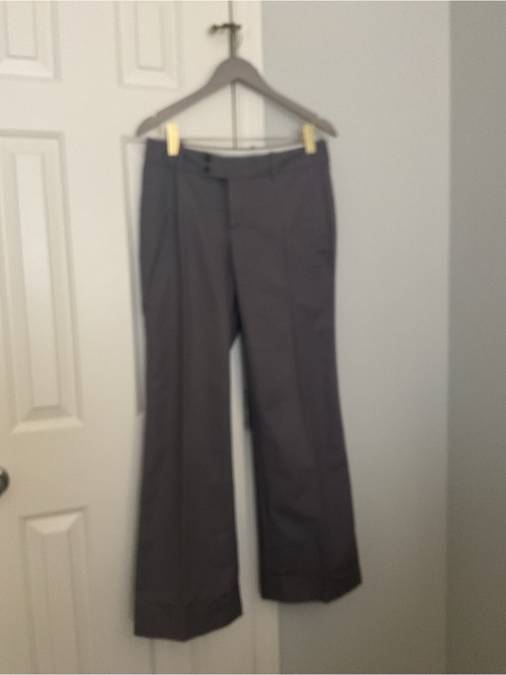 Banana Republic Factory Wide Leg Pants in Gray